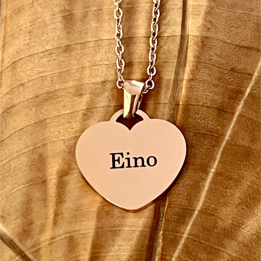 Sydänkoru omalla tekstillä