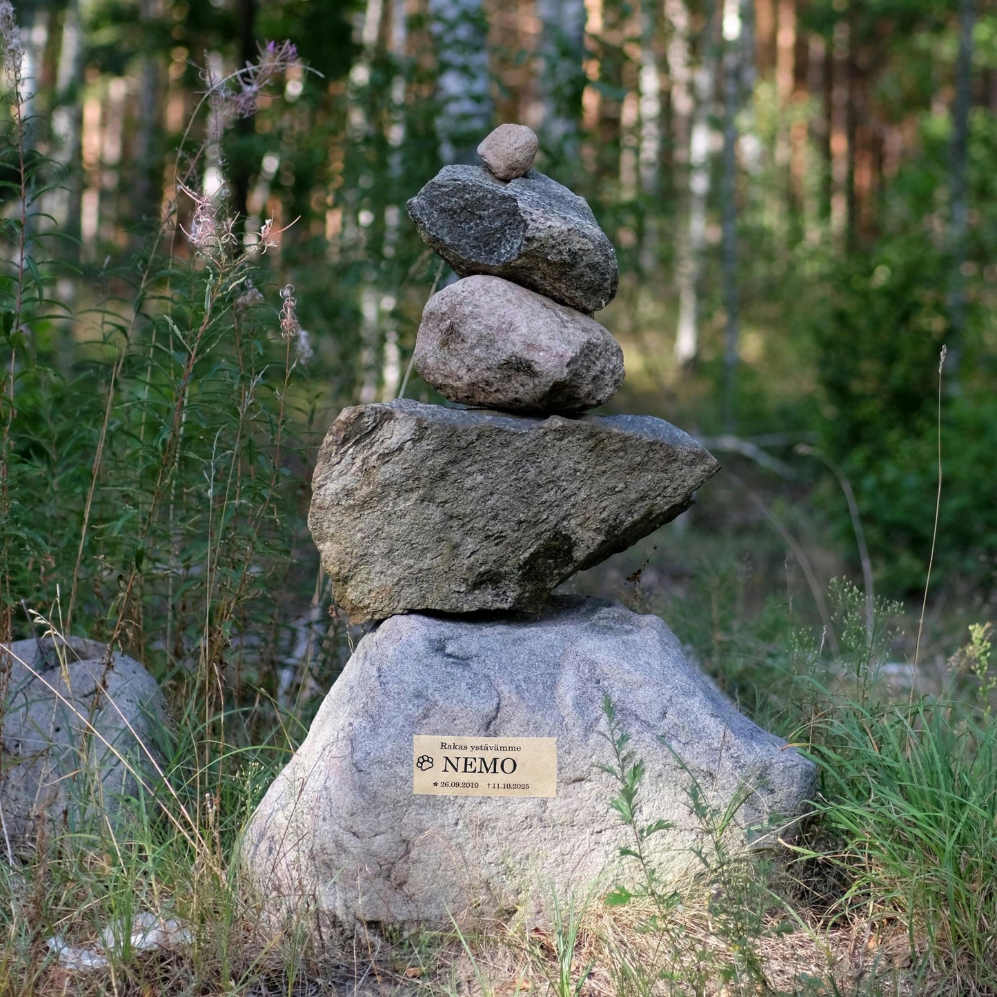 Muistolaatta lemmikille