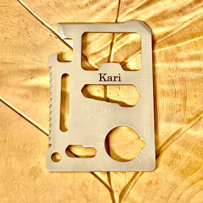 Pieni monitoimityökalu taskuun