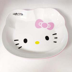 Hello Kitty vaaleanpuna-valkoinen lautanen